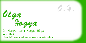 olga hogya business card